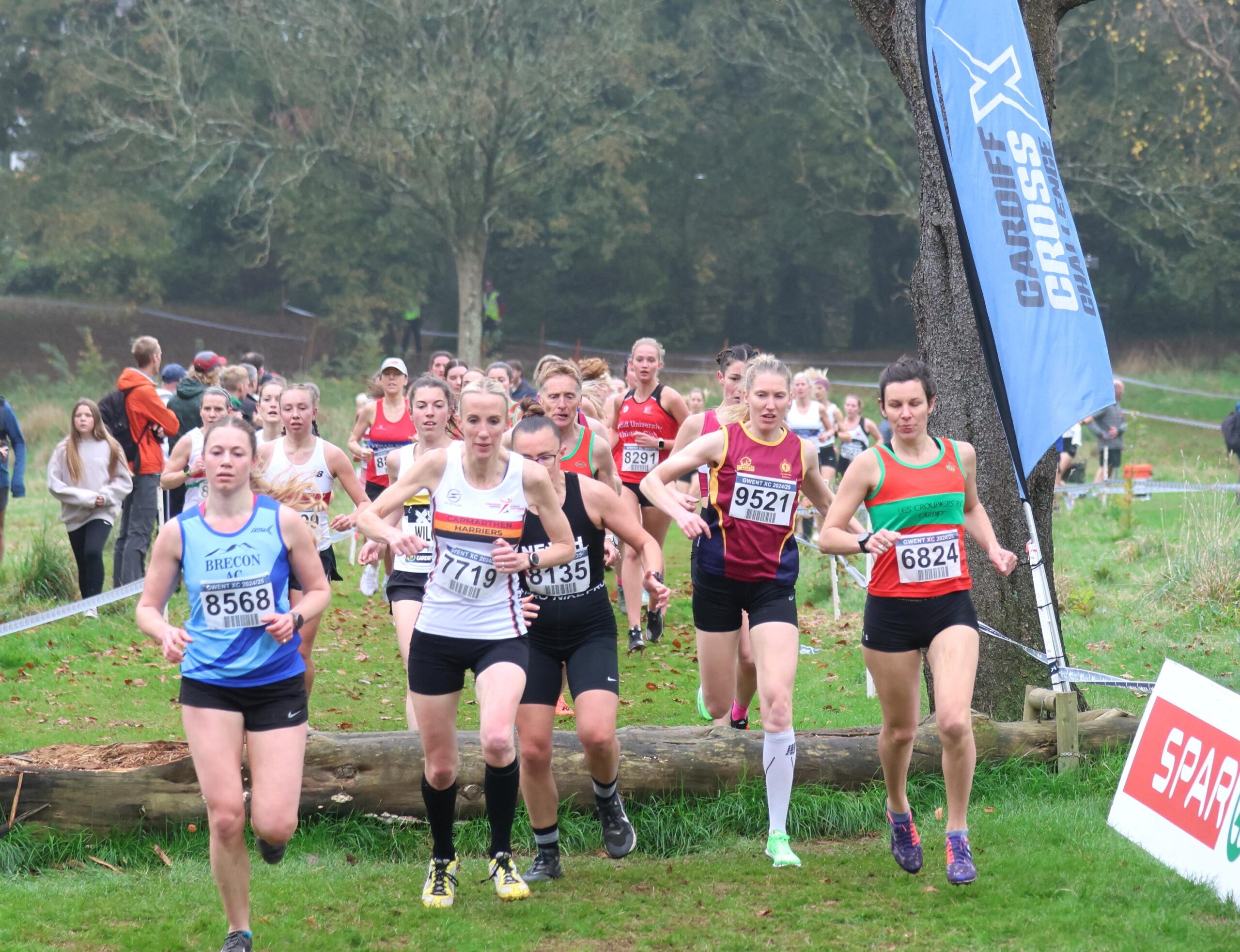 Club runners in the senior women's race.