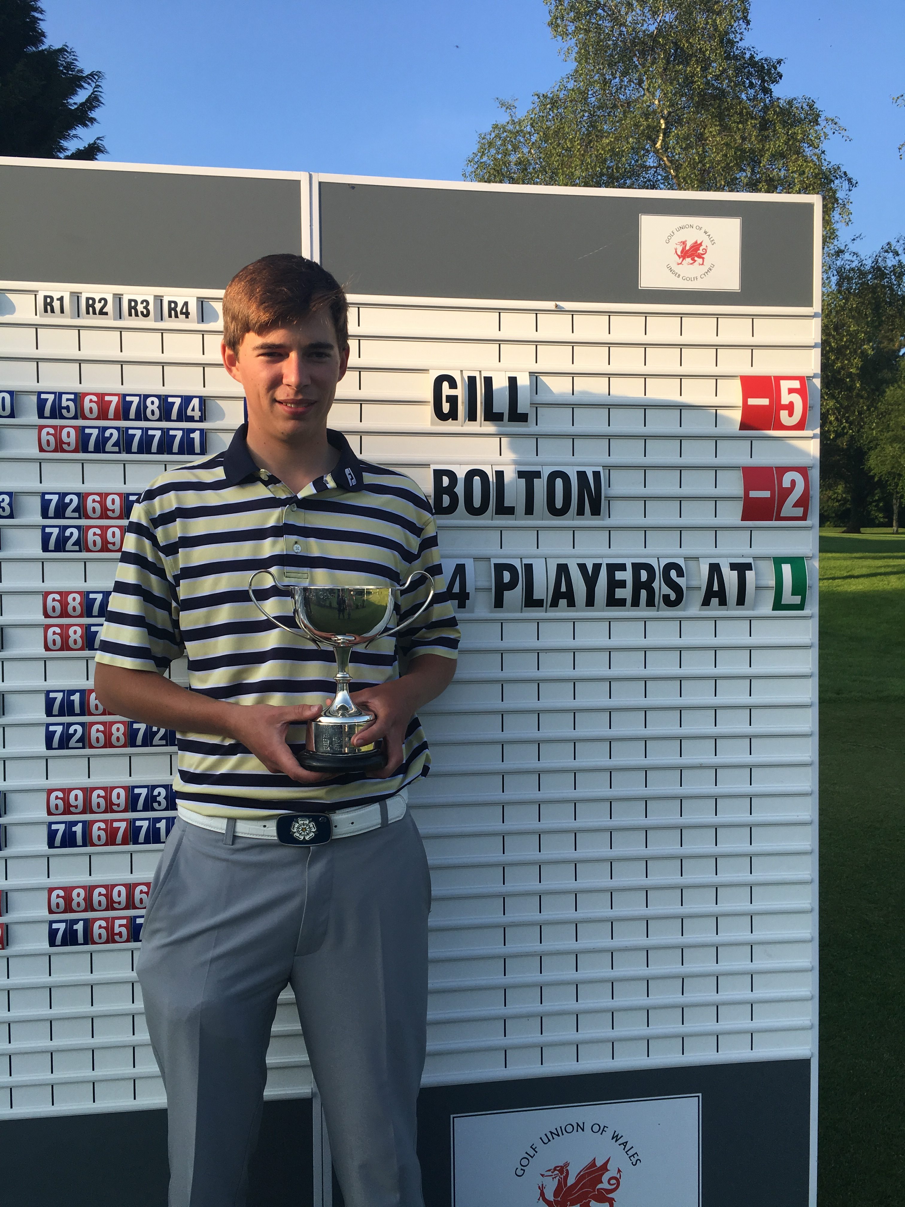 Gill Wins Welsh Open Youth Title Despite Late Double Bogey