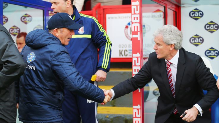 Mark Hughes and Tony Pulis Shake Up The Touchline Routine