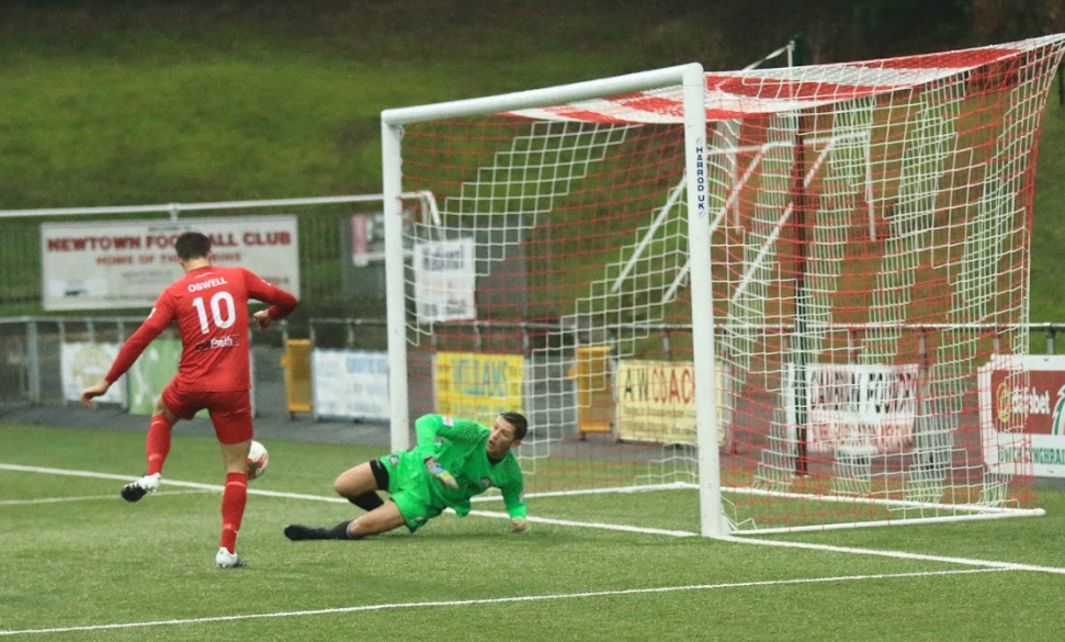 Newtown Striker Oswell Firing The Robins Up The Table