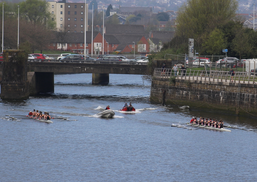 Swansea And Cardiff Battle For Welsh Varsity Boat Race Honours