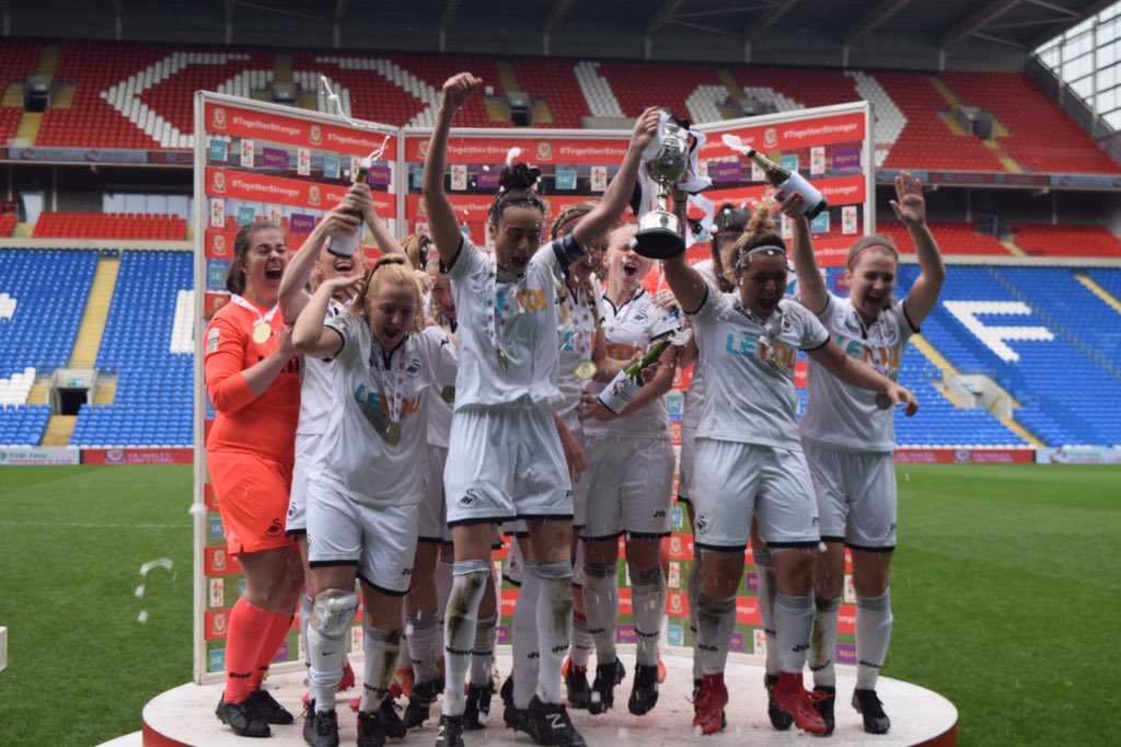 Swans And Cardiff Met Lift Welsh Women’s Trophies