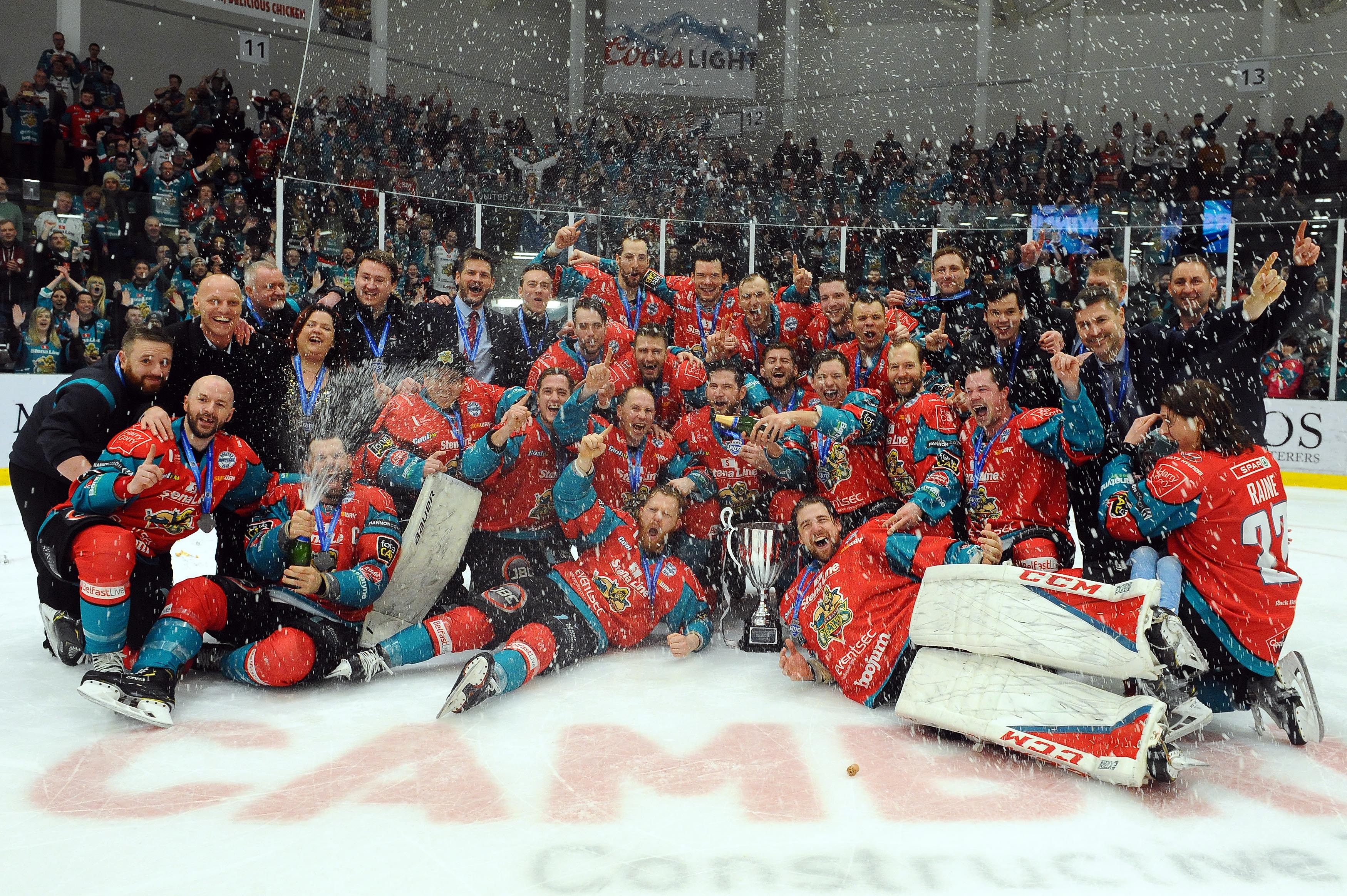 Belfast Giants Lift Challenge Cup In Cardiff Bay Dai Sport