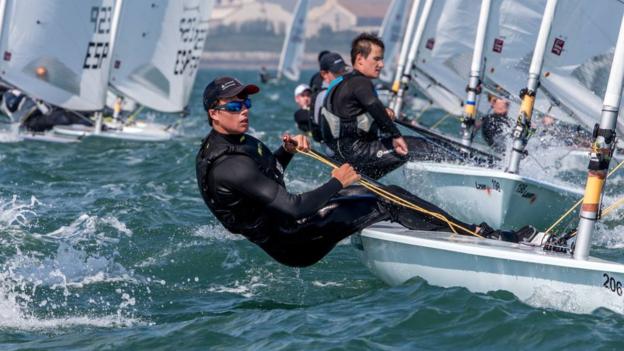 West Wales Sailor Michael Ready For Laser Test