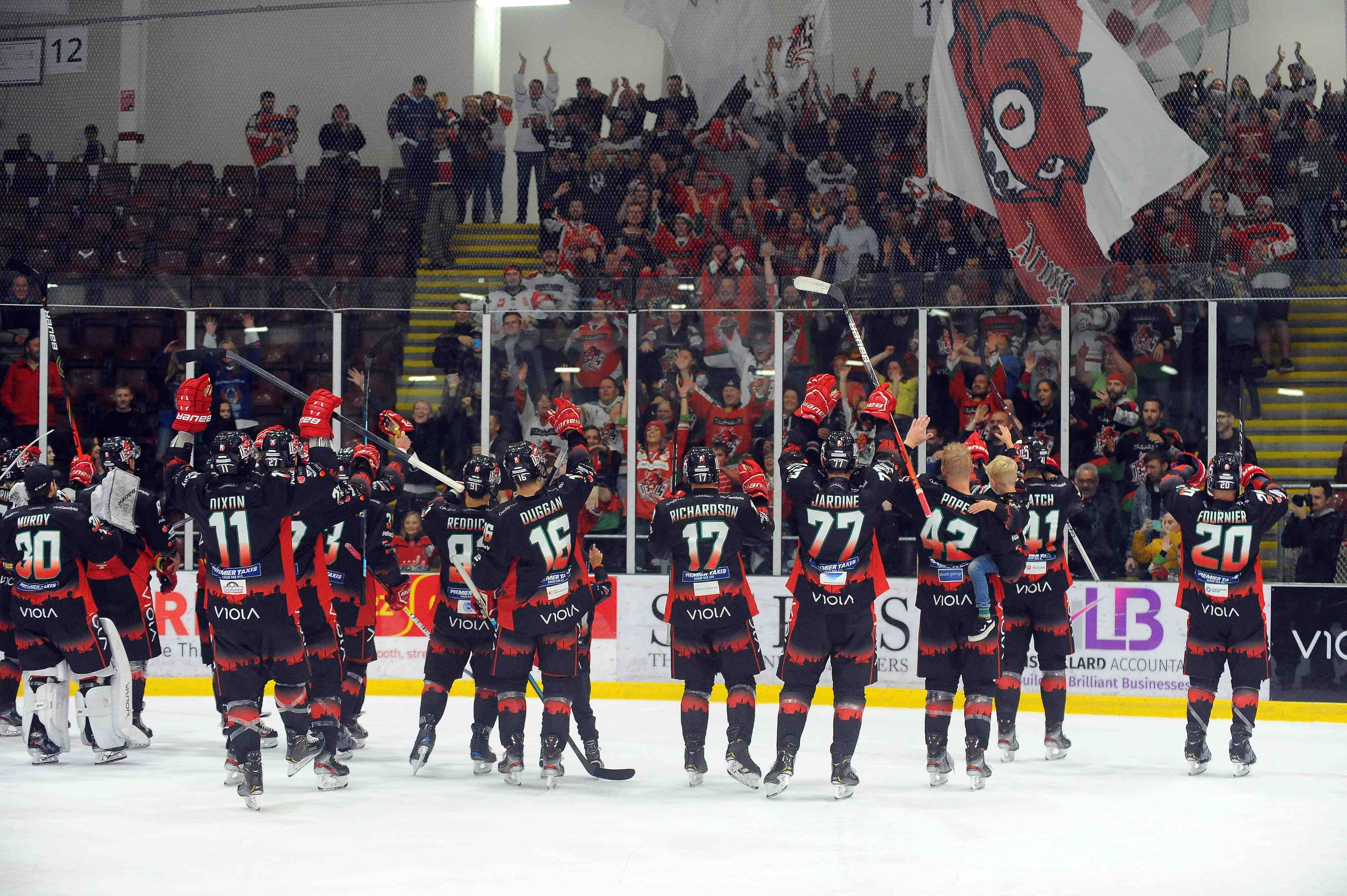 Cardiff Devils Fans Stand Up For Their Team – And Players Produce Challenge Cup High Five